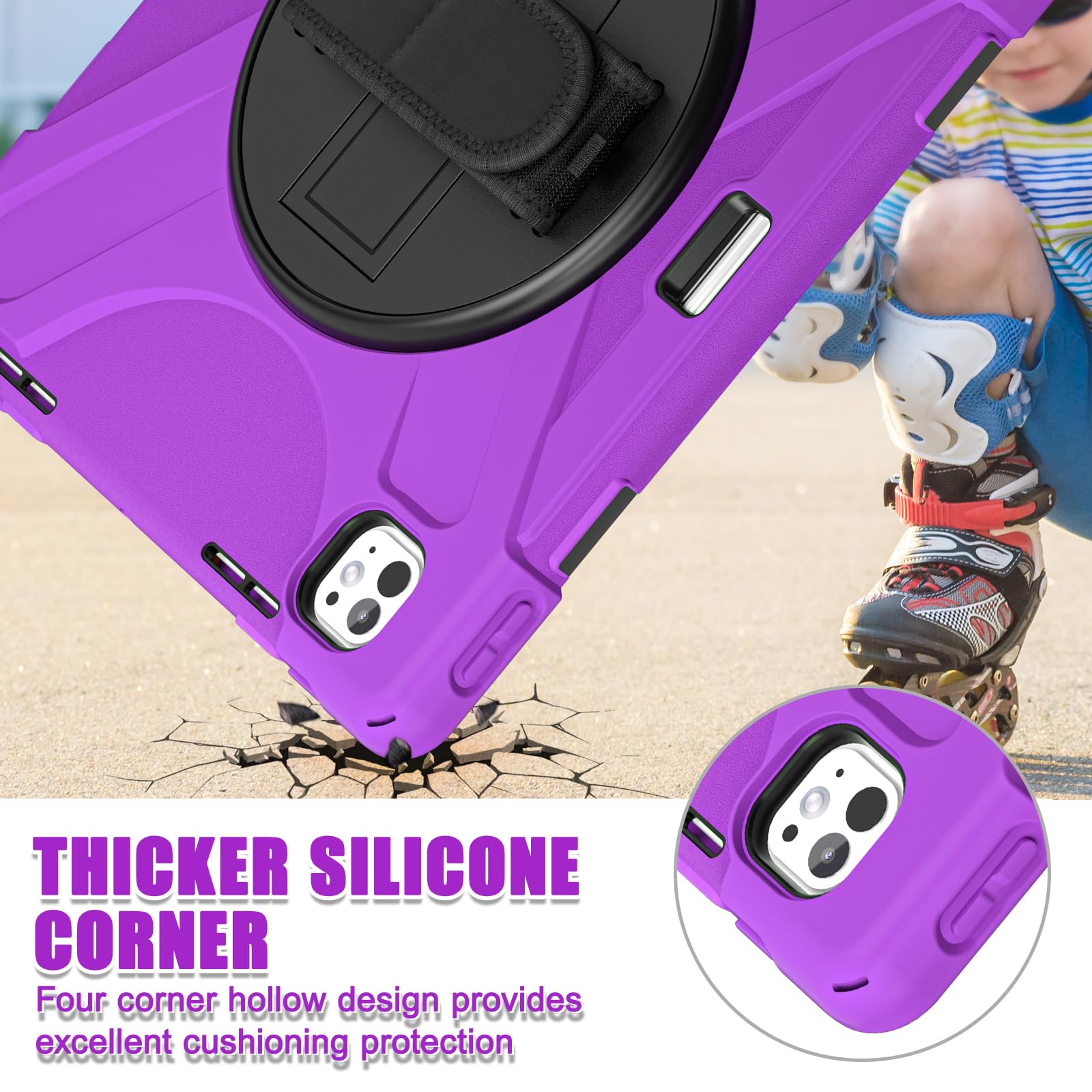 Amazon.co.jp: iPad Pro 13インチケースM4(2024)用頑丈なケース